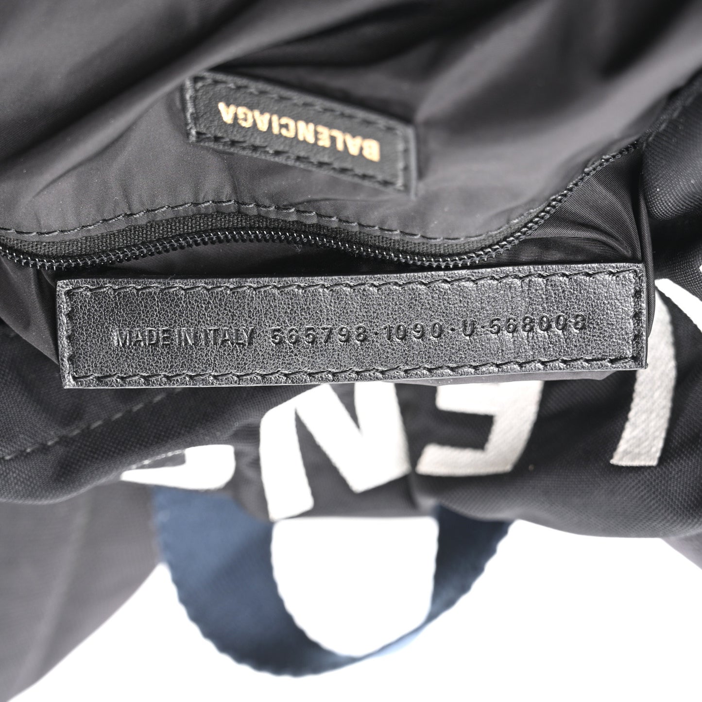 Sport Nylon Logo Embroidered S Wheel Backpack Black