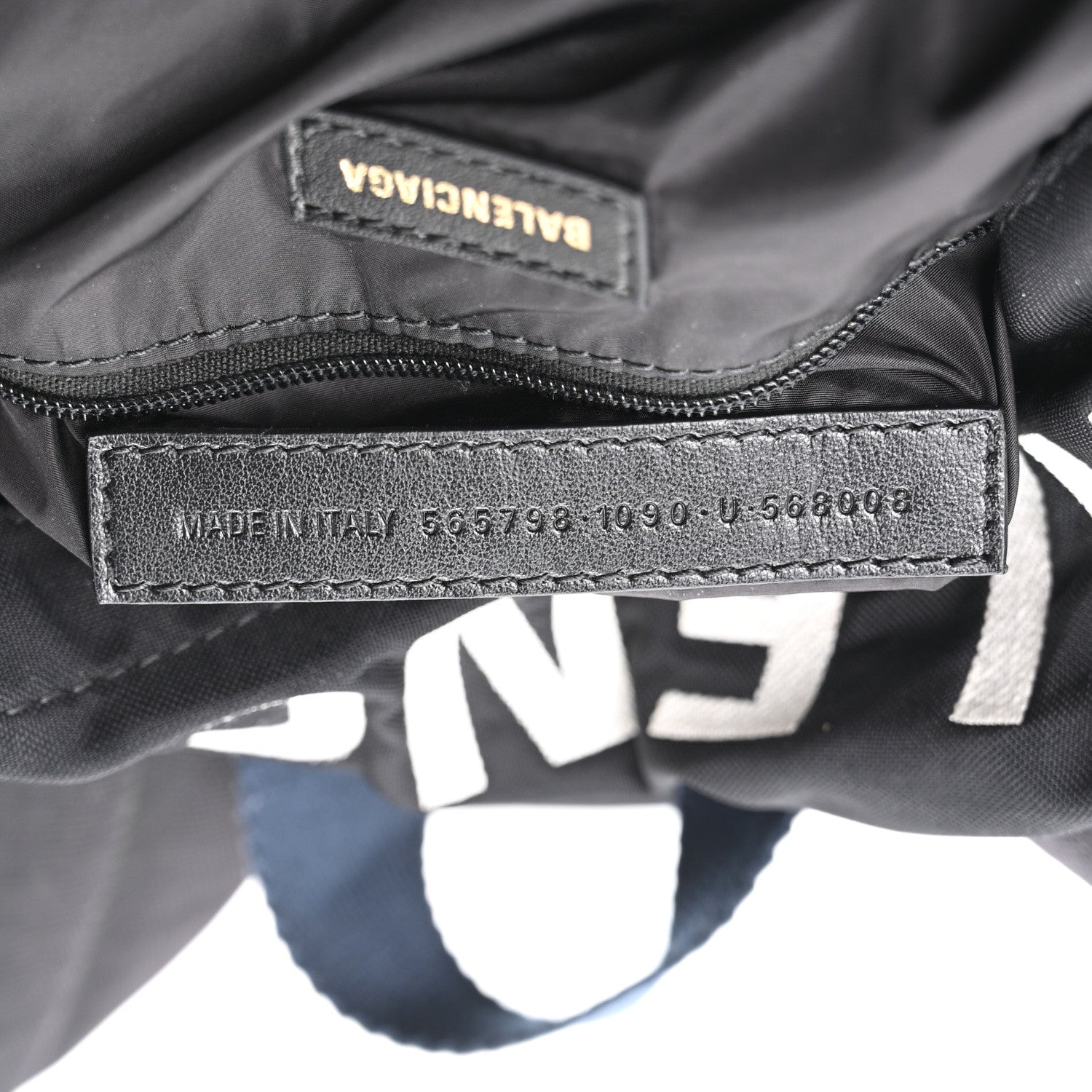 Balenciaga Sport Nylon Logo Embroidered S Wheel Backpack Black 6 of 9