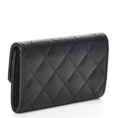 Chanel Caviar Quilted Flap Card Holder Black 3 of 9