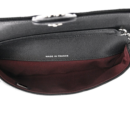 Chanel Caviar Quilted Glasses Case With Chain Black 5 of 12