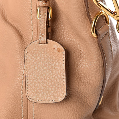 Prada Vitello Daino Tote Sabbia 8 of 10