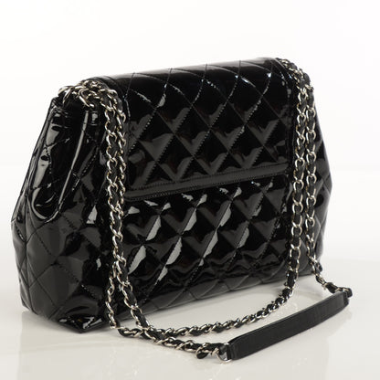Chanel Patent Quilted Coco Shine Large Accordion Flap Black 3 of 9