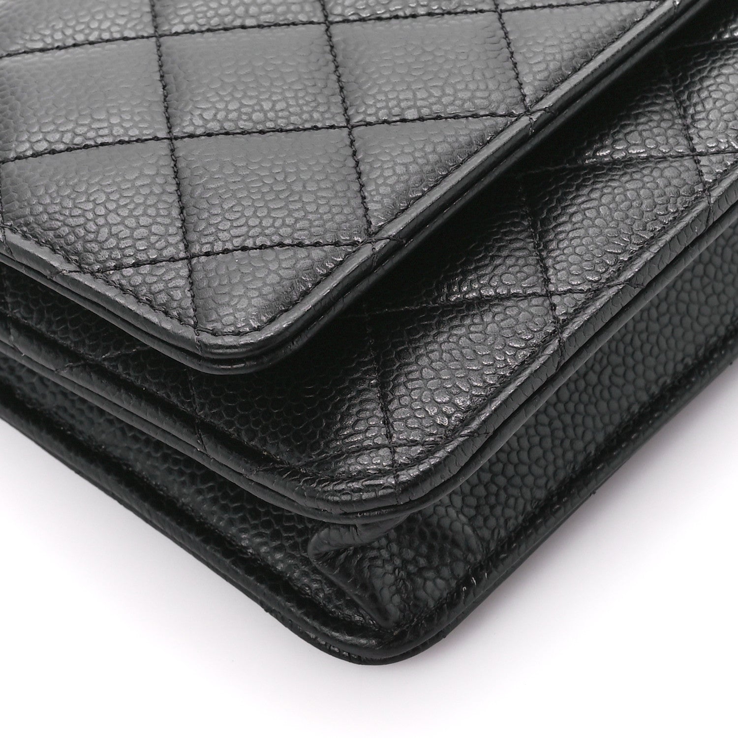 Chanel Caviar Quilted Wallet on Chain WOC Black 10 of 12