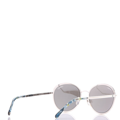 Chanel Round Spring Sunglasses 4206 Silver 4 of 10
