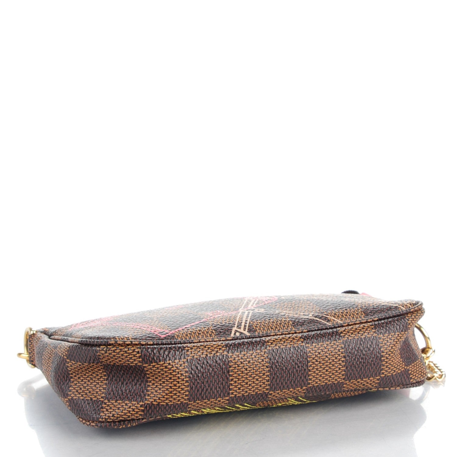 Louis Vuitton Damier Ebene 2014 Christmas Animation Mini Pochette Accessories 4 of 7