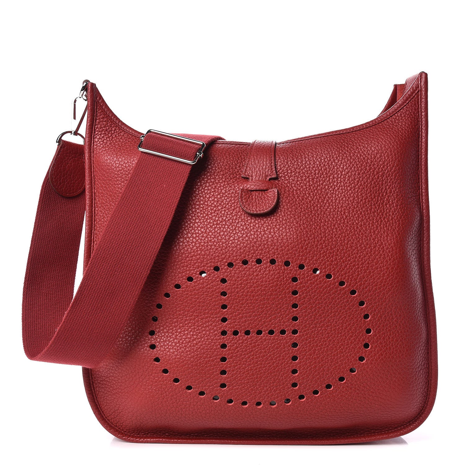 Hermes Taurillon Clemence Evelyne III GM Rouge Vif 1 of 9