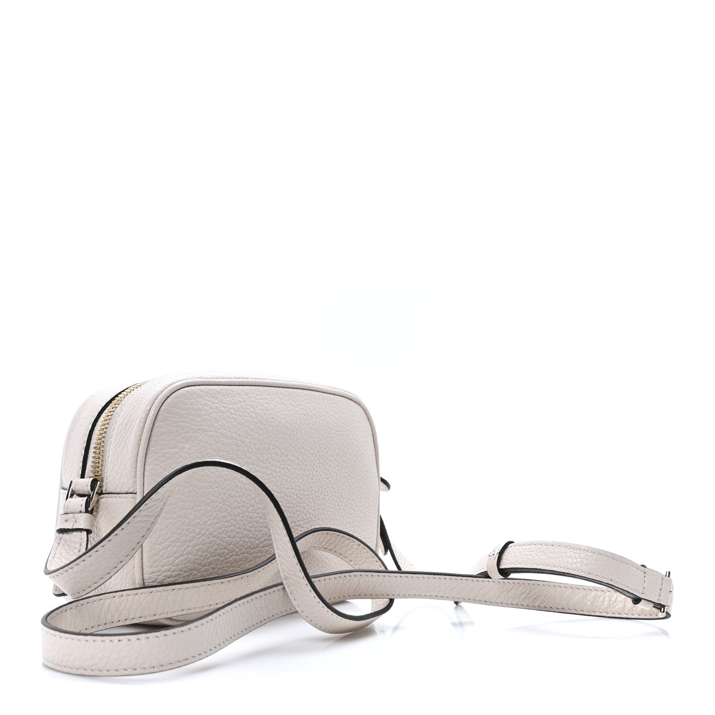 Calfskin City Goncho Crossbody Camera Bag Ivory
