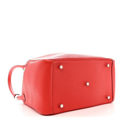 Hermes Taurillon Clemence Lindy 30 Rouge Tomate 4 of 10