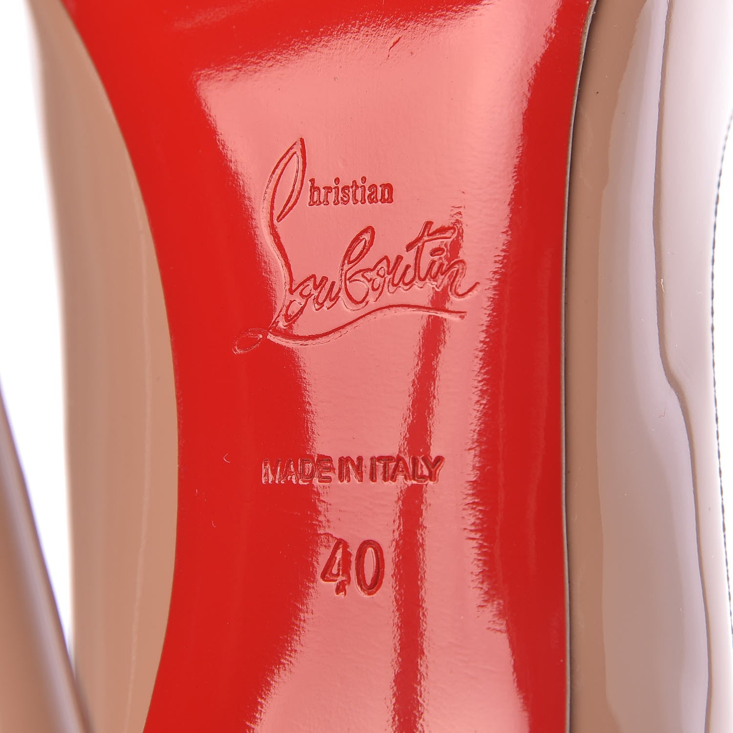 Christian Louboutin Patent So Kate 120 Pumps 40 Nude 8 of 12