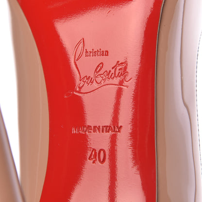 Christian Louboutin Patent So Kate 120 Pumps 40 Nude 8 of 12