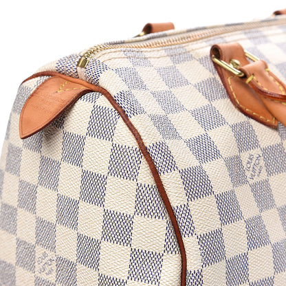 Louis Vuitton Damier Azur Speedy 30 11 of 17