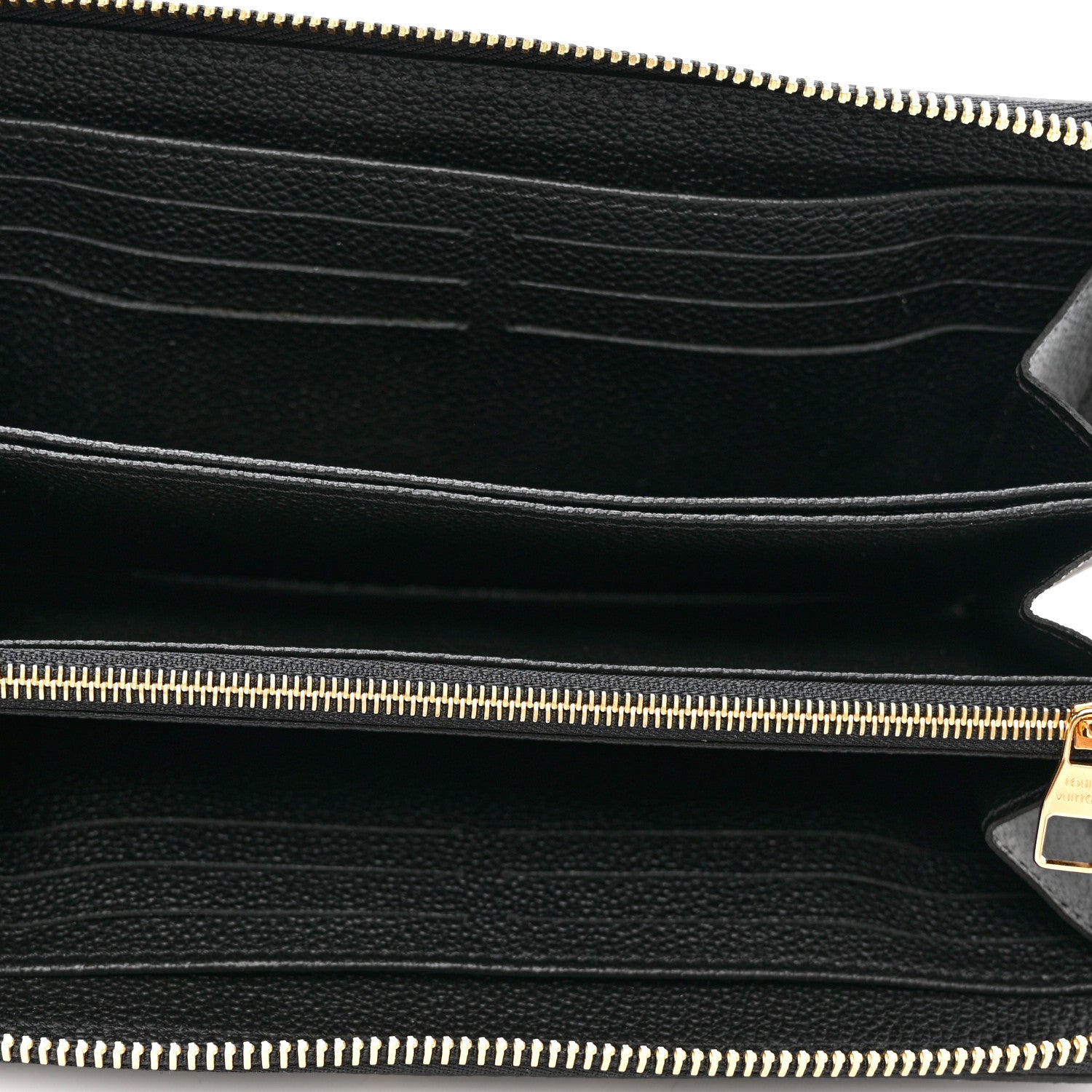 Louis Vuitton Empreinte Monogram Giant Zippy Wallet Black Beige 5 of 7