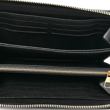 Louis Vuitton Empreinte Monogram Giant Zippy Wallet Black Beige 5 of 7