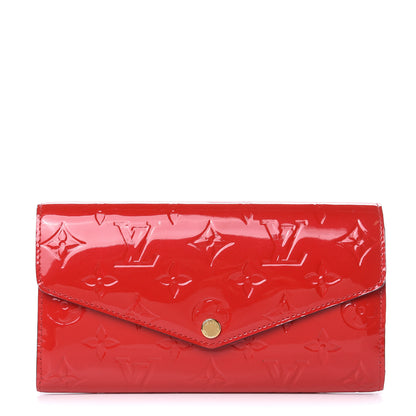 Louis Vuitton Vernis Sarah Wallet NM Cherry 1 of 8