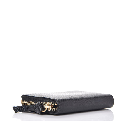 Gucci Dollar Calfskin Swing Zip Around Card Case Black 4 of 7