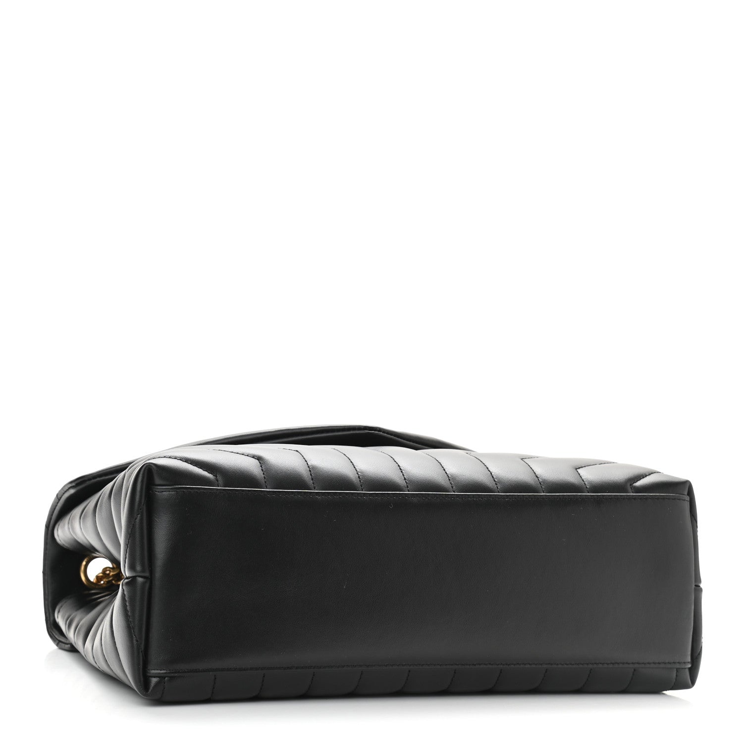 Saint Laurent Calfskin Y Quilted Monogram Medium Loulou Chain Satchel Black 4 of 10