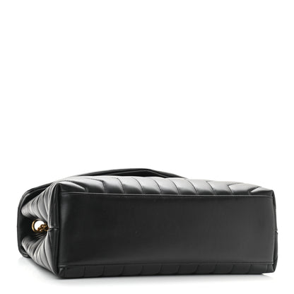Saint Laurent Calfskin Y Quilted Monogram Medium Loulou Chain Satchel Black 4 of 10