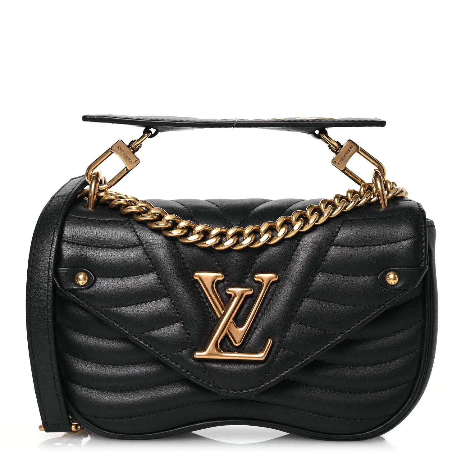 Louis Vuitton Calfskin New Wave Chain PM Black 1 of 19