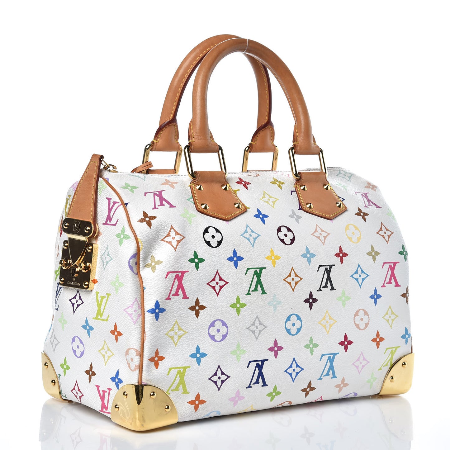 Monogram Multicolor Speedy 30 White