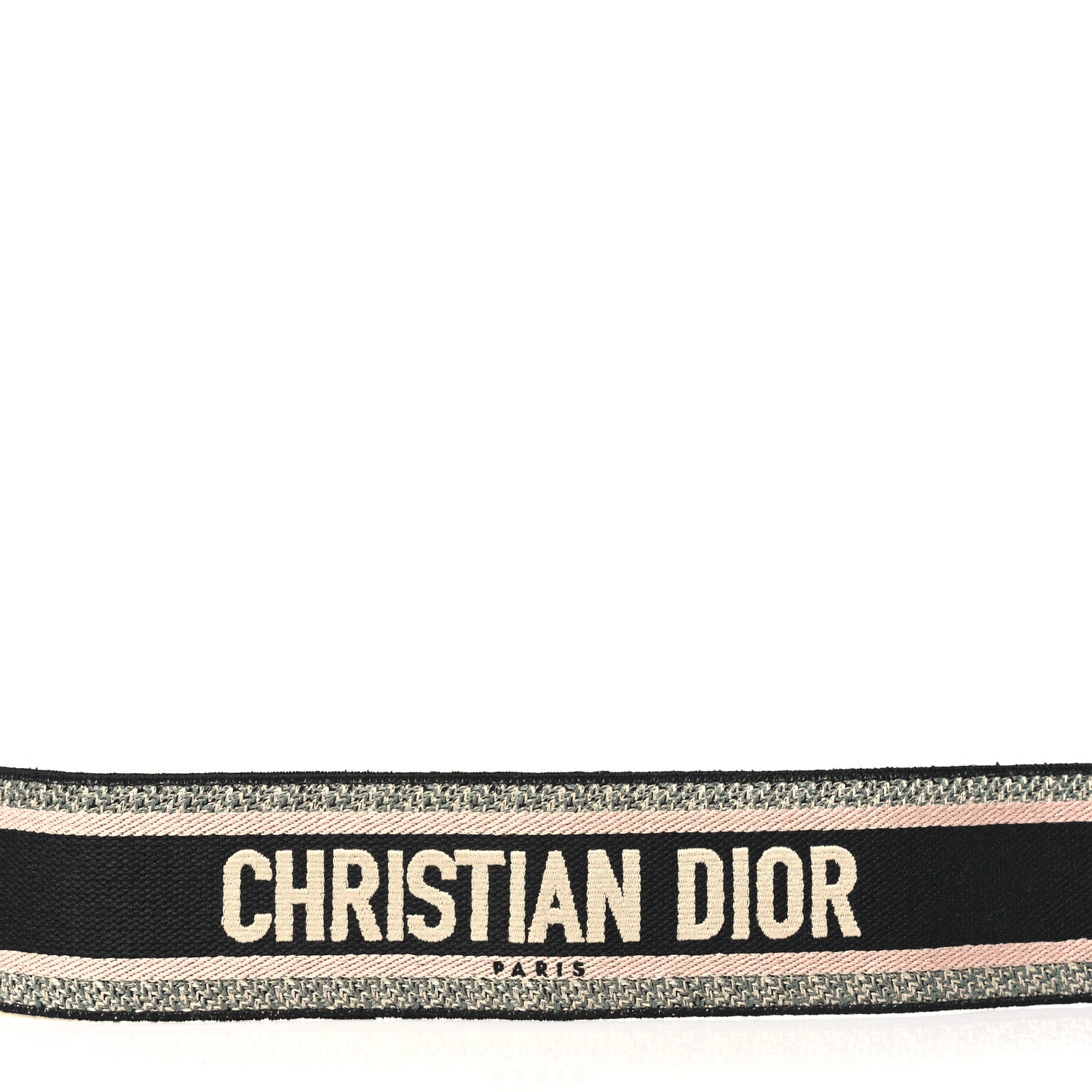 Christian Dior Canvas Embroidered Shoulder Strap Rose Multicolor 5 of 6