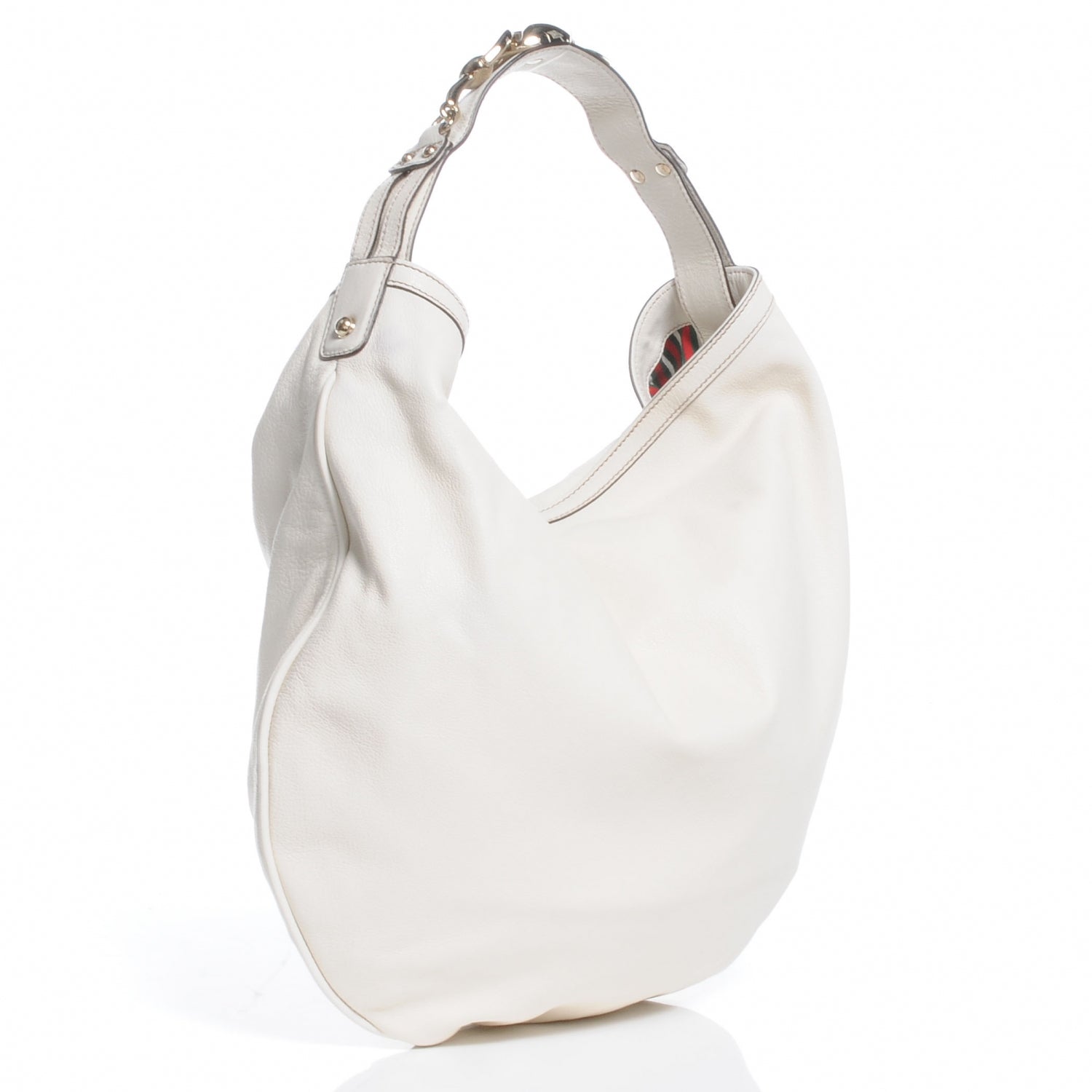 Gucci Leather Wave Hobo Off White 3 of 7