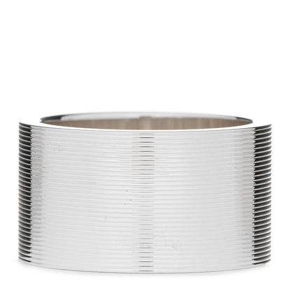 Gucci Sterling Silver 12mm Signature Band Ring 57 8 3 of 5