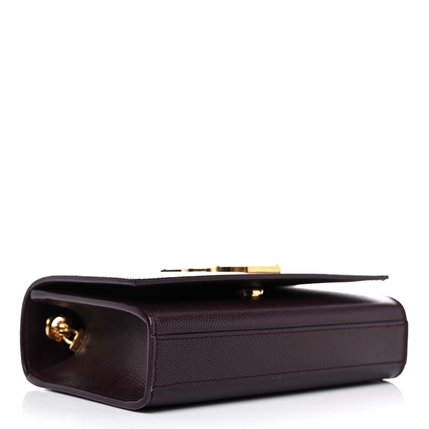 Saint Laurent Grain De Poudre Small Monogram Kate Satchel Armaranto 3 of 7