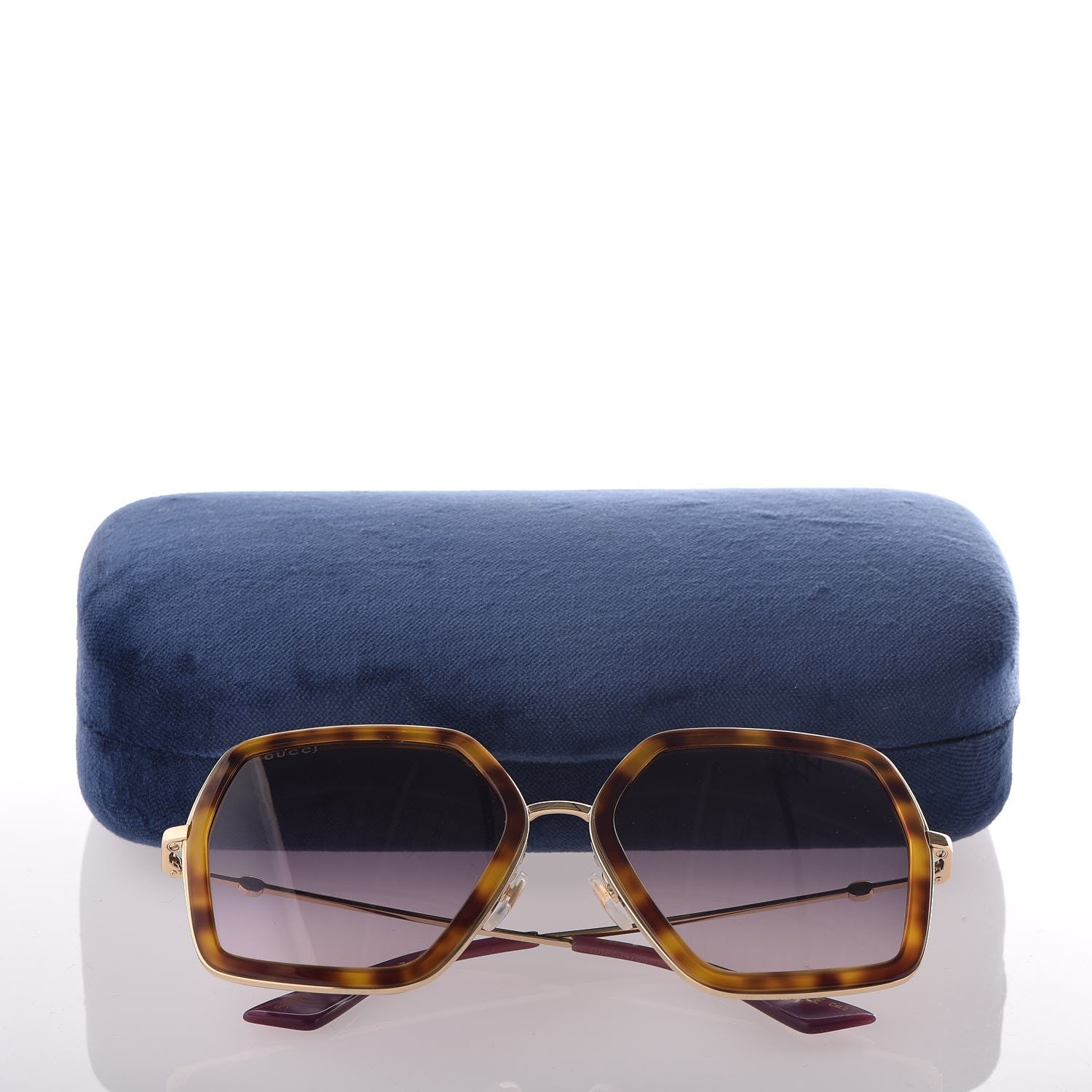Gucci Square Frame GG0106S Sunglasses Tortoise 8 of 8