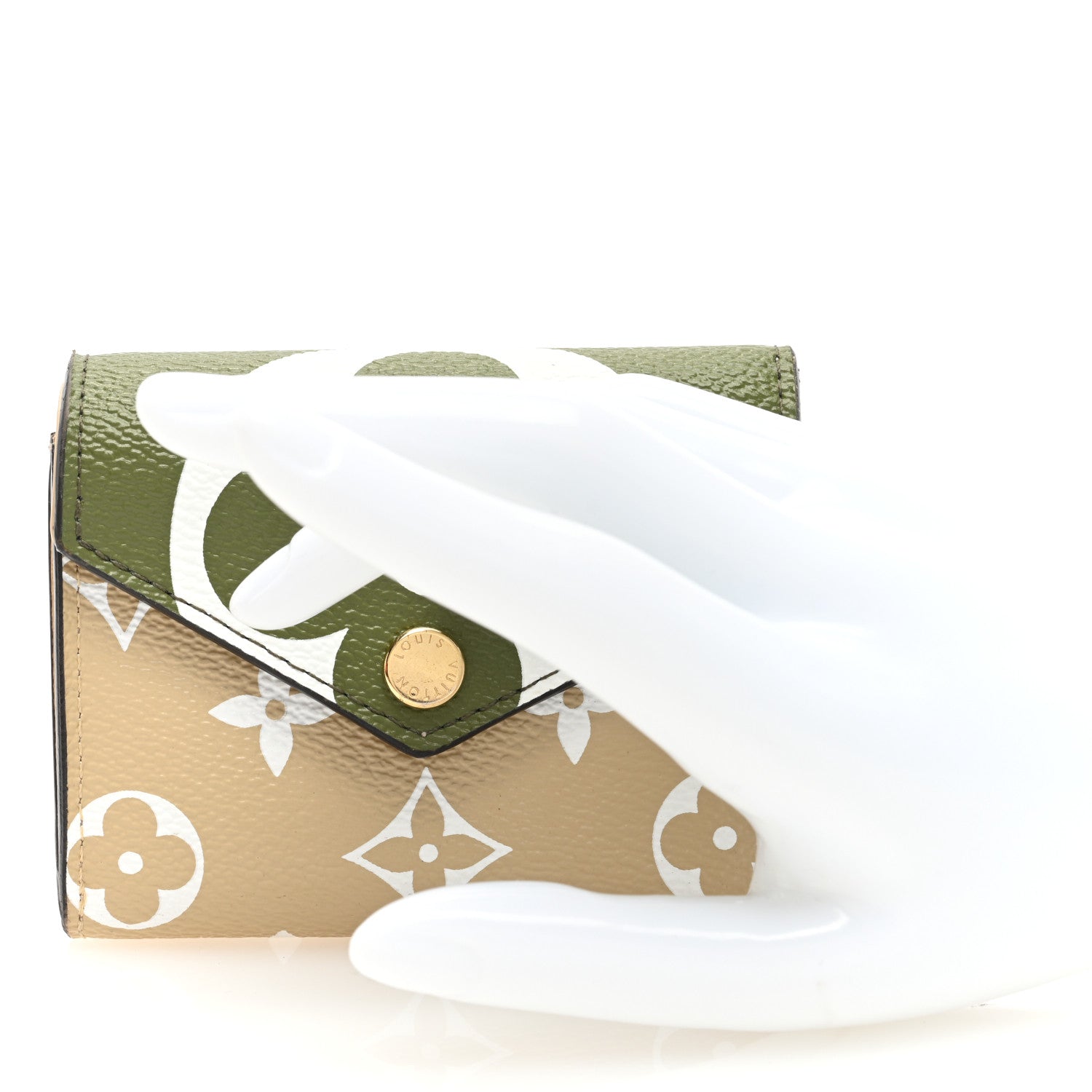 Louis Vuitton Monogram Giant Zoe Wallet Kaki 2 of 6