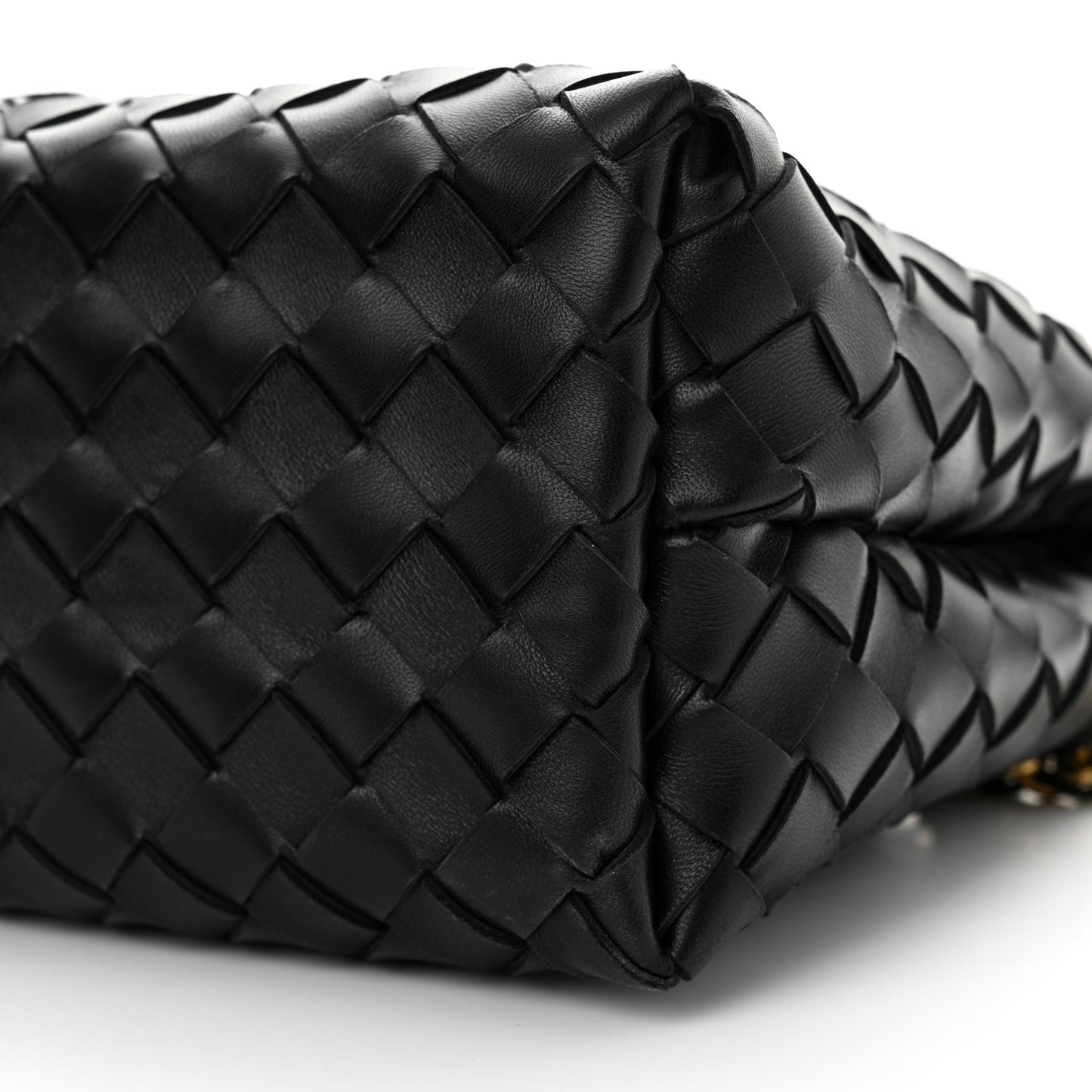 Nappa Intrecciato Small Andiamo Shoulder Bag Black