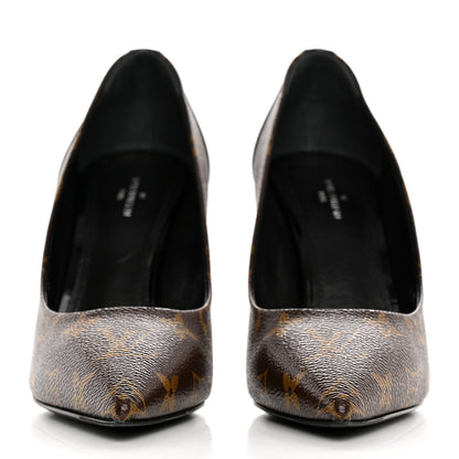 Louis Vuitton Monogram Cherie Pumps 38 Black 2 of 12