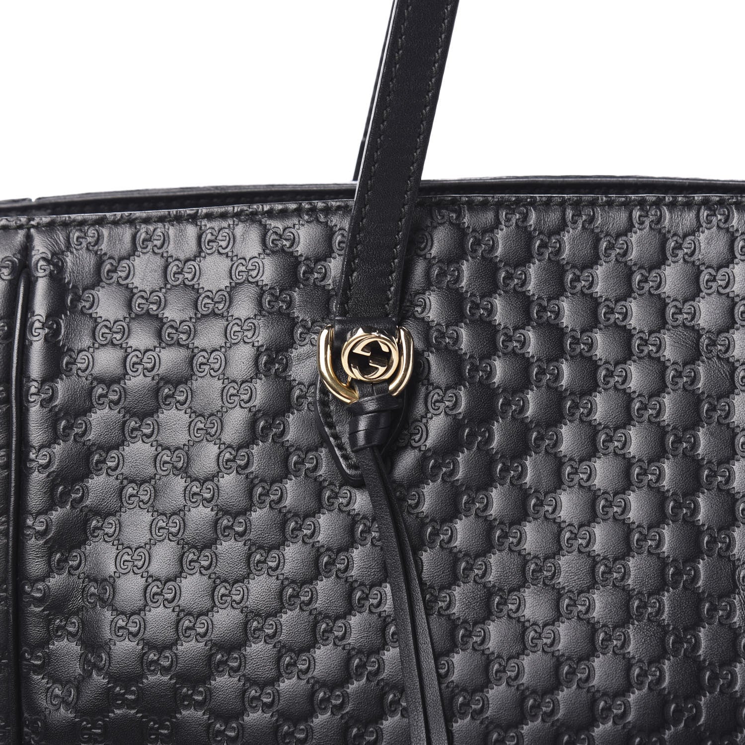 Gucci Microguccissima Bree Zippered Tote Black 9 of 9