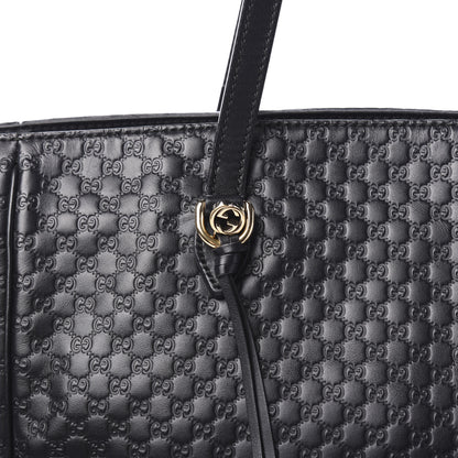 Gucci Microguccissima Bree Zippered Tote Black 9 of 9