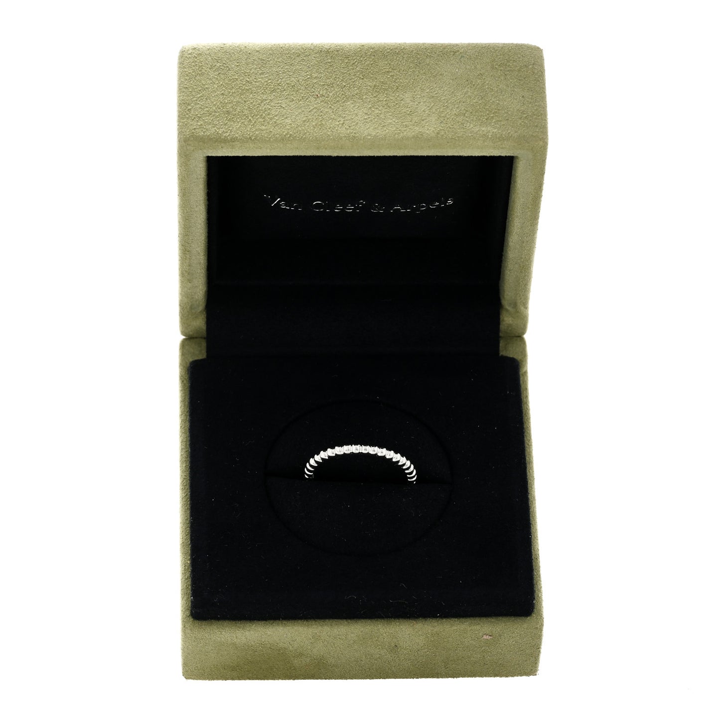 18K White Gold Small Perlee Ring 55 7.25