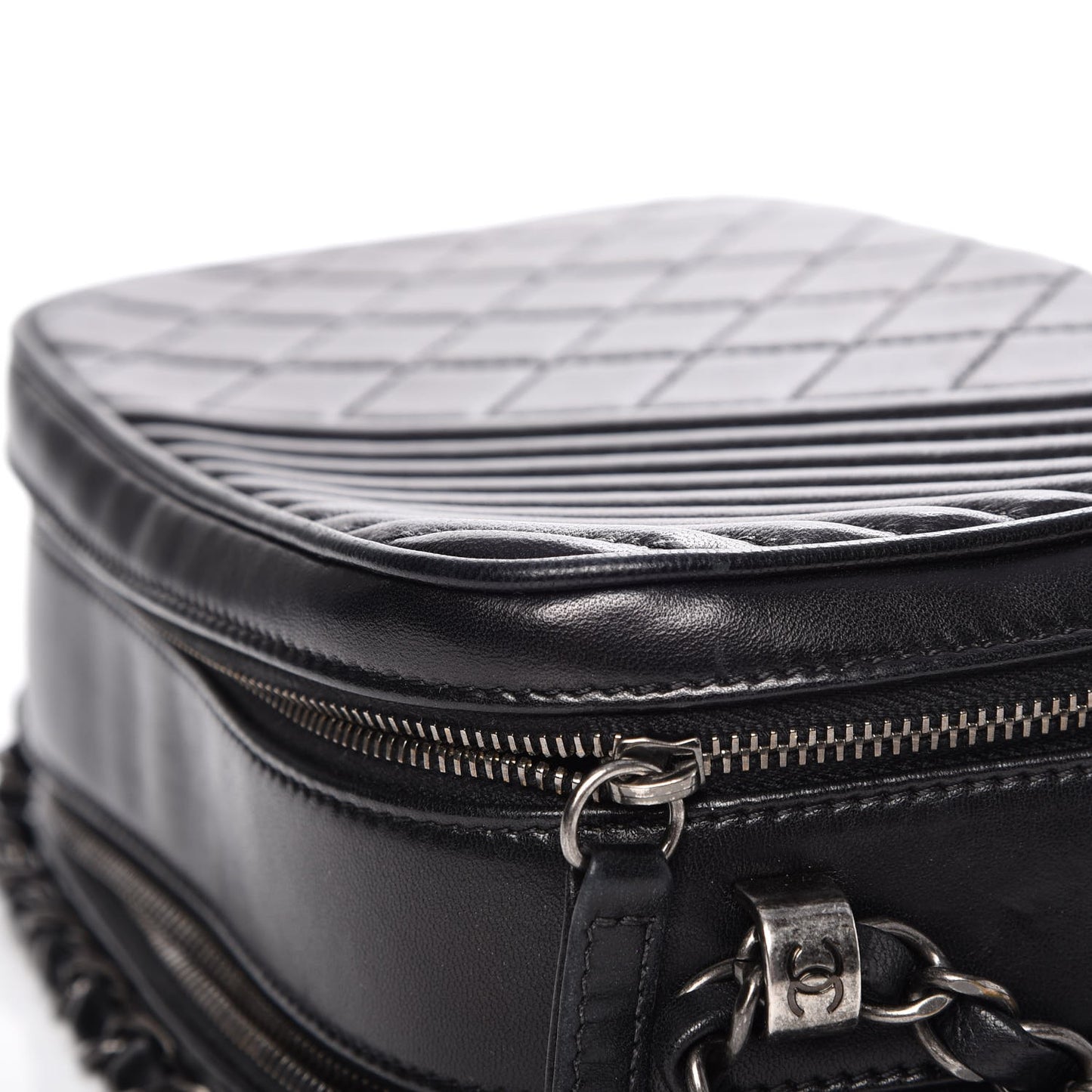 Lambskin Small Coco Boy Camera Case Black