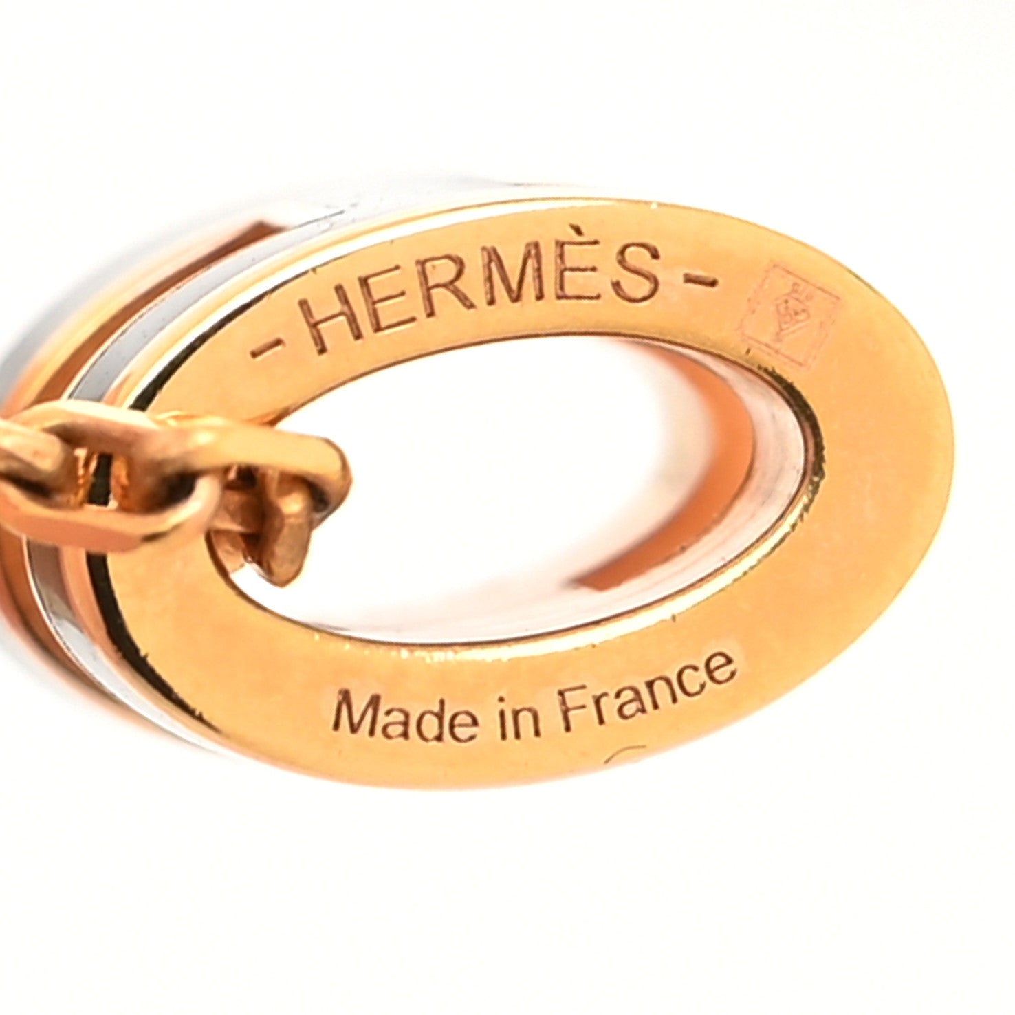 Hermes Lacquered Gold Mini Pop H Pendant Necklace Black 3 of 3