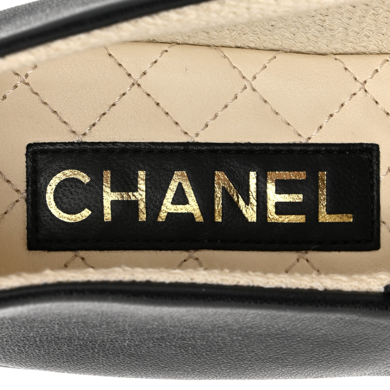 Chanel Lambskin Cap Toe CC Mary Jane Flats 39 Black 5 of 8