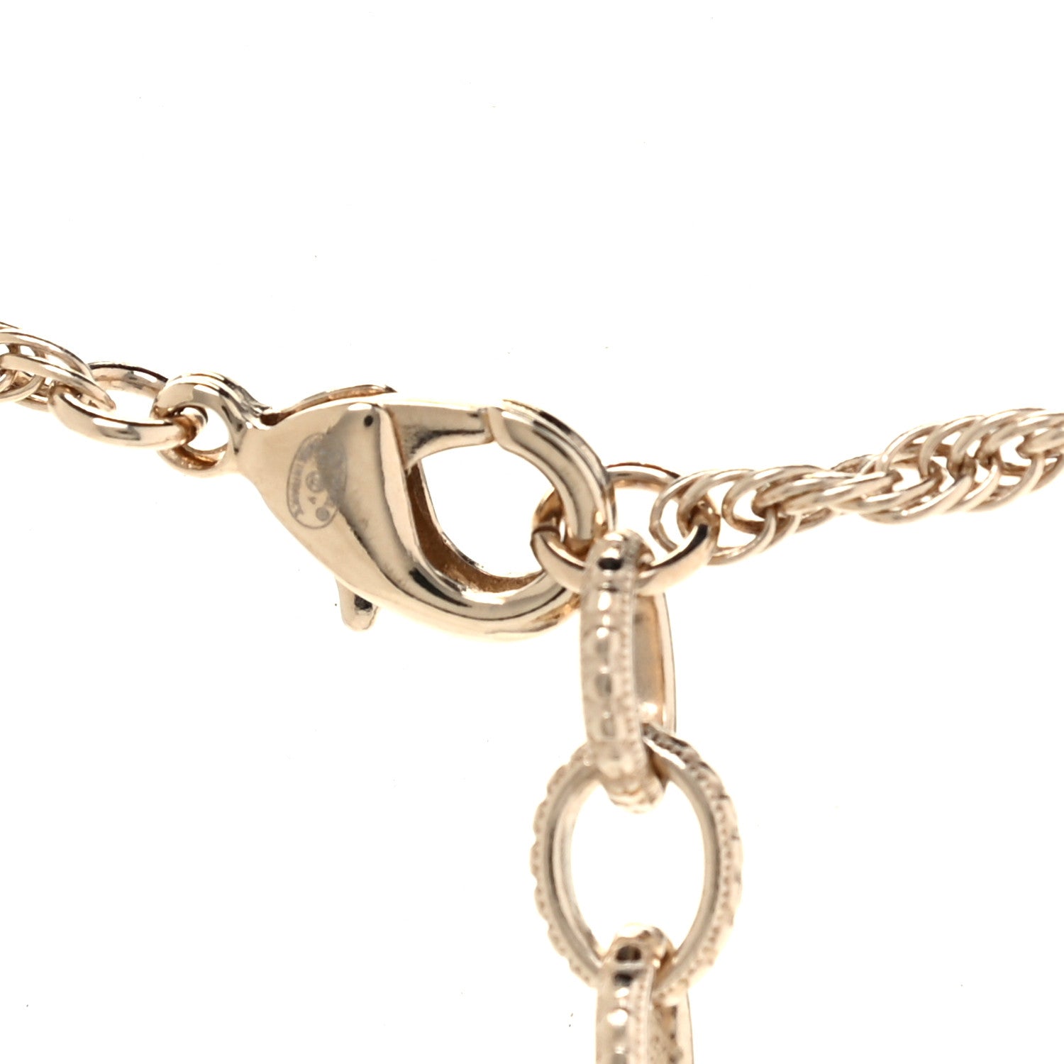 Chanel Pearl CC Round Pendant Necklace Gold 3 of 3