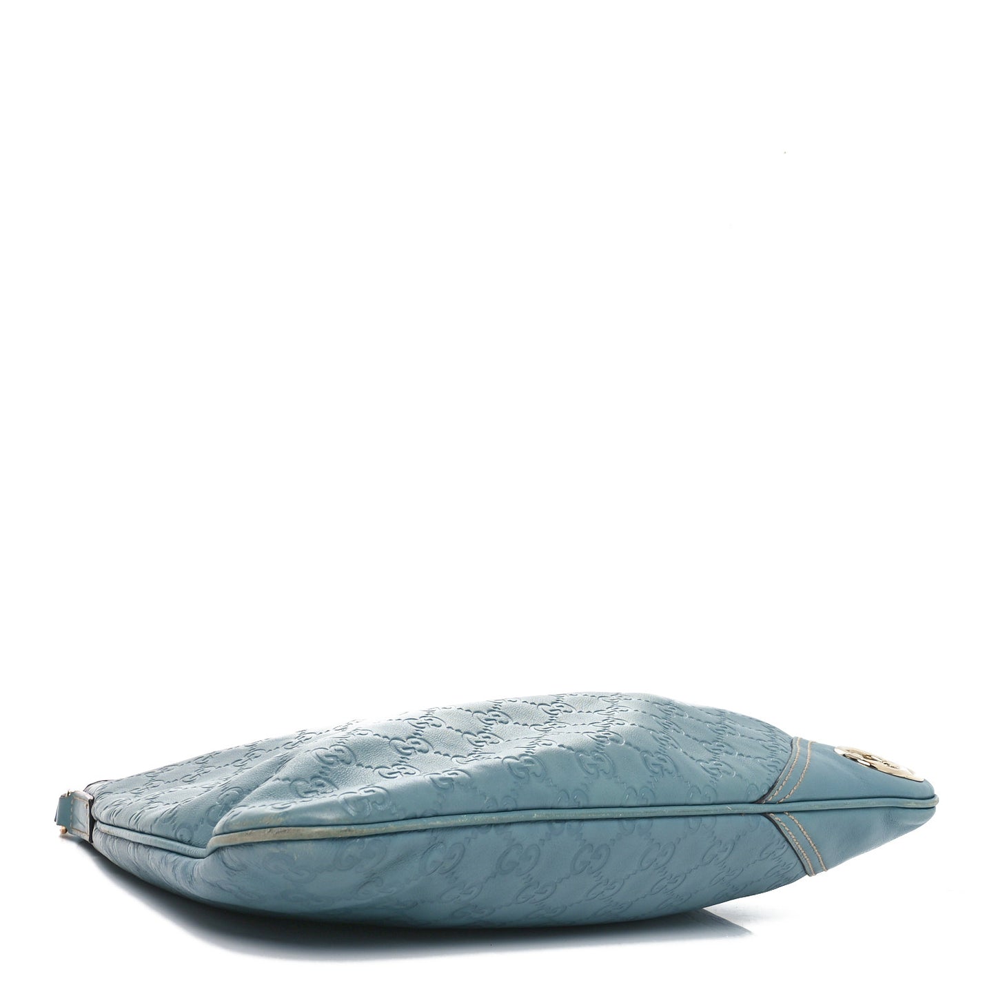 Guccissima Medium New Britt Hobo Blue