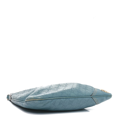 Gucci Guccissima Medium New Britt Hobo Blue 4 of 10