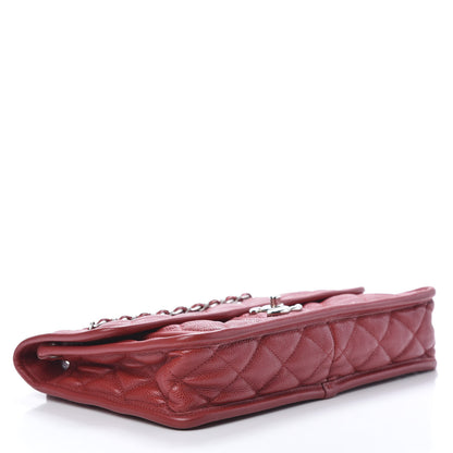 Chanel Caviar Quilted Large French Riviera Flap Red 3 of 9