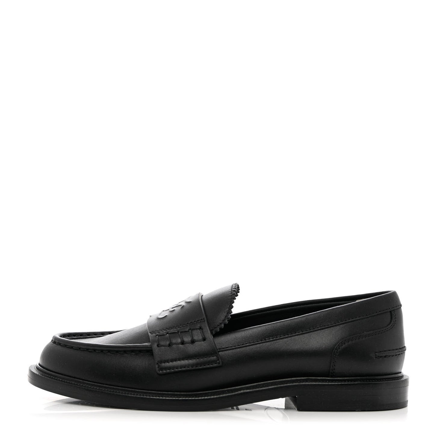 Calfskin Karligraphy Loafers 37 Black