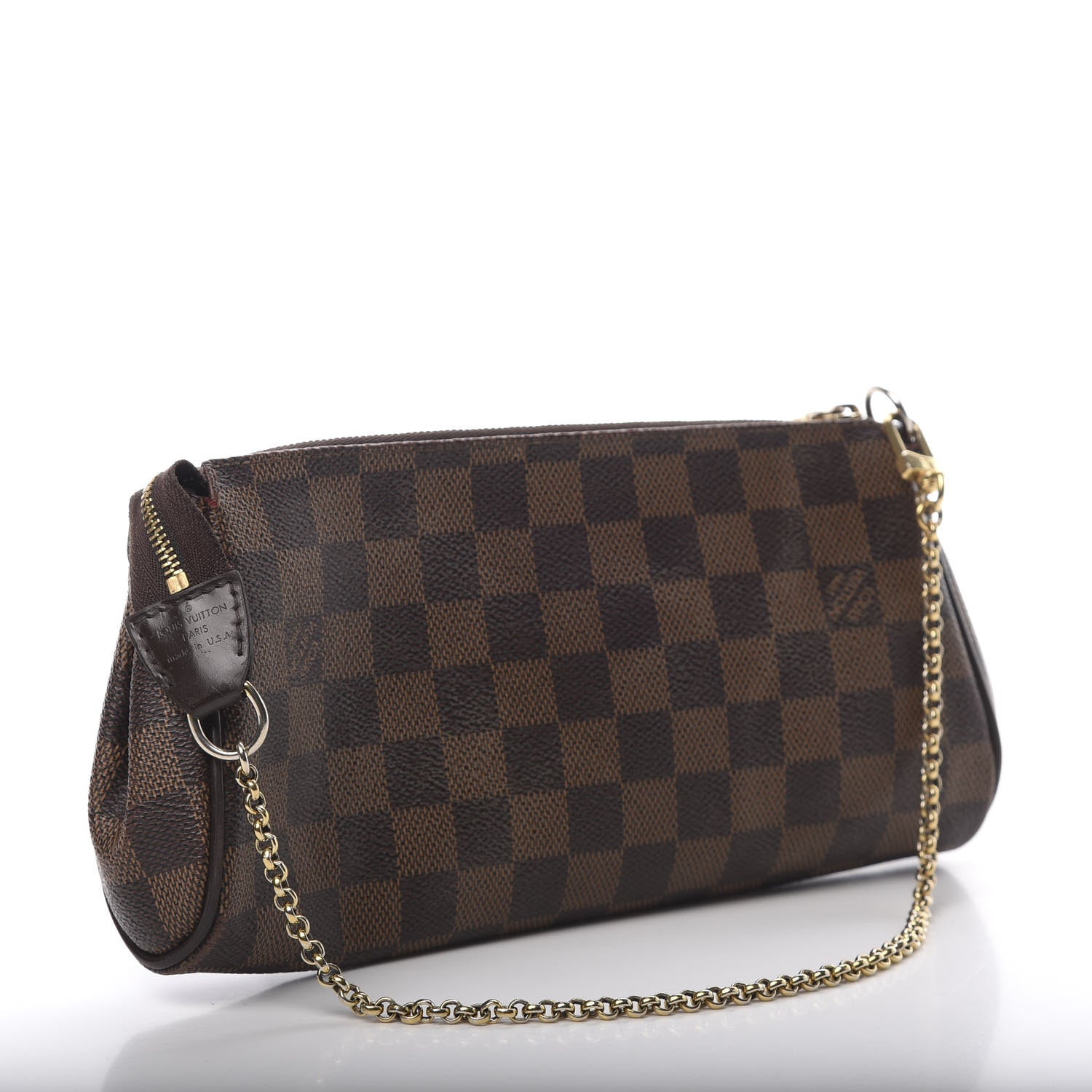 Louis Vuitton Damier Ebene Eva Clutch 3 of 13