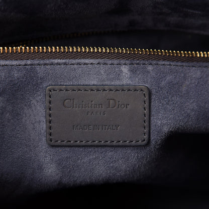 Christian Dior Ultra Matte Calfskin Cannage Large Lady Dior Blue 9 of 11