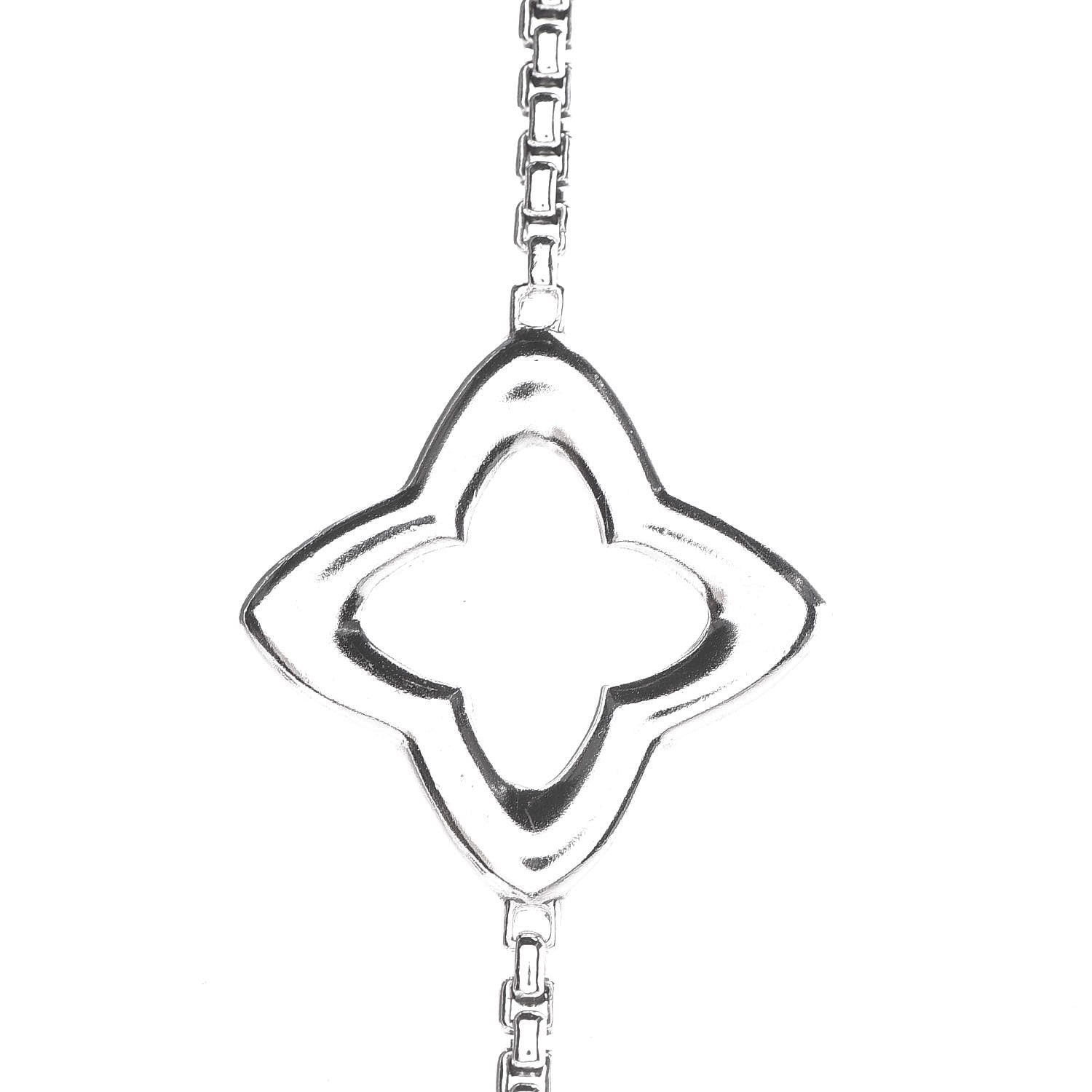 David Yurman Sterling Silver 25mm Quatrefoil Chain Necklace 4 of 6