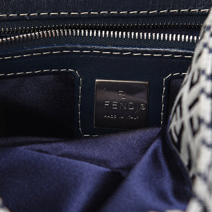 Fendi Zucchino Mama Baguette Navy 5 of 8