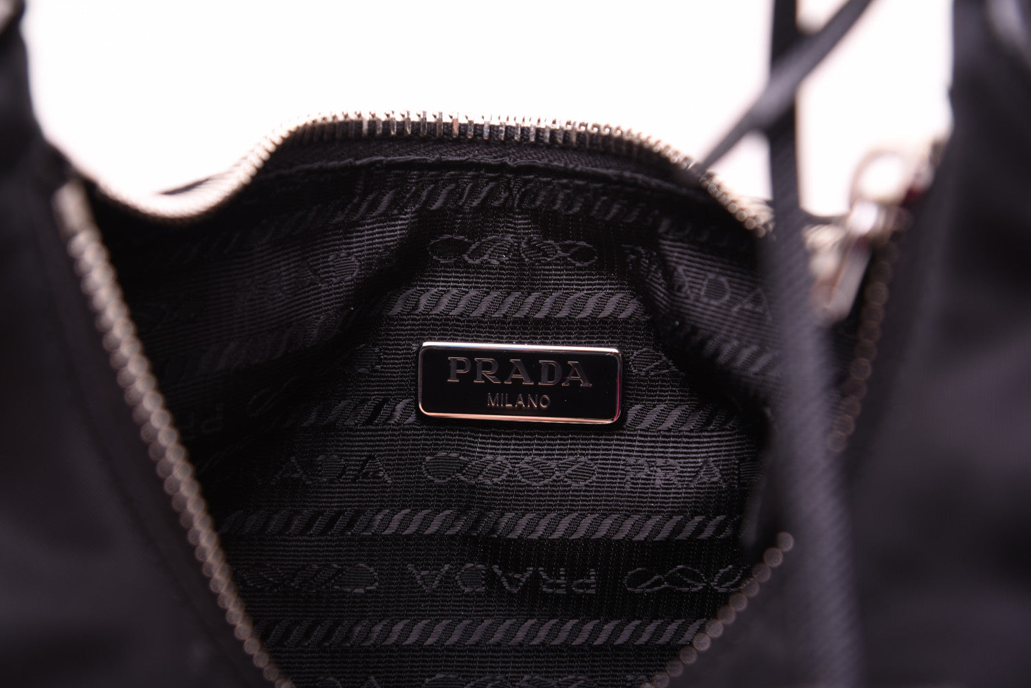 Prada Tessuto Nylon Mini Re-Edition 2000 Bag Black 9 of 15