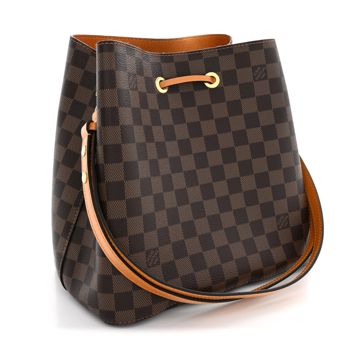 Damier Ebene Neonoe MM Safran