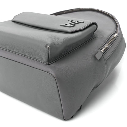 Louis Vuitton Grained Calfskin Aerogram Takeoff Backpack Grey 13 of 13