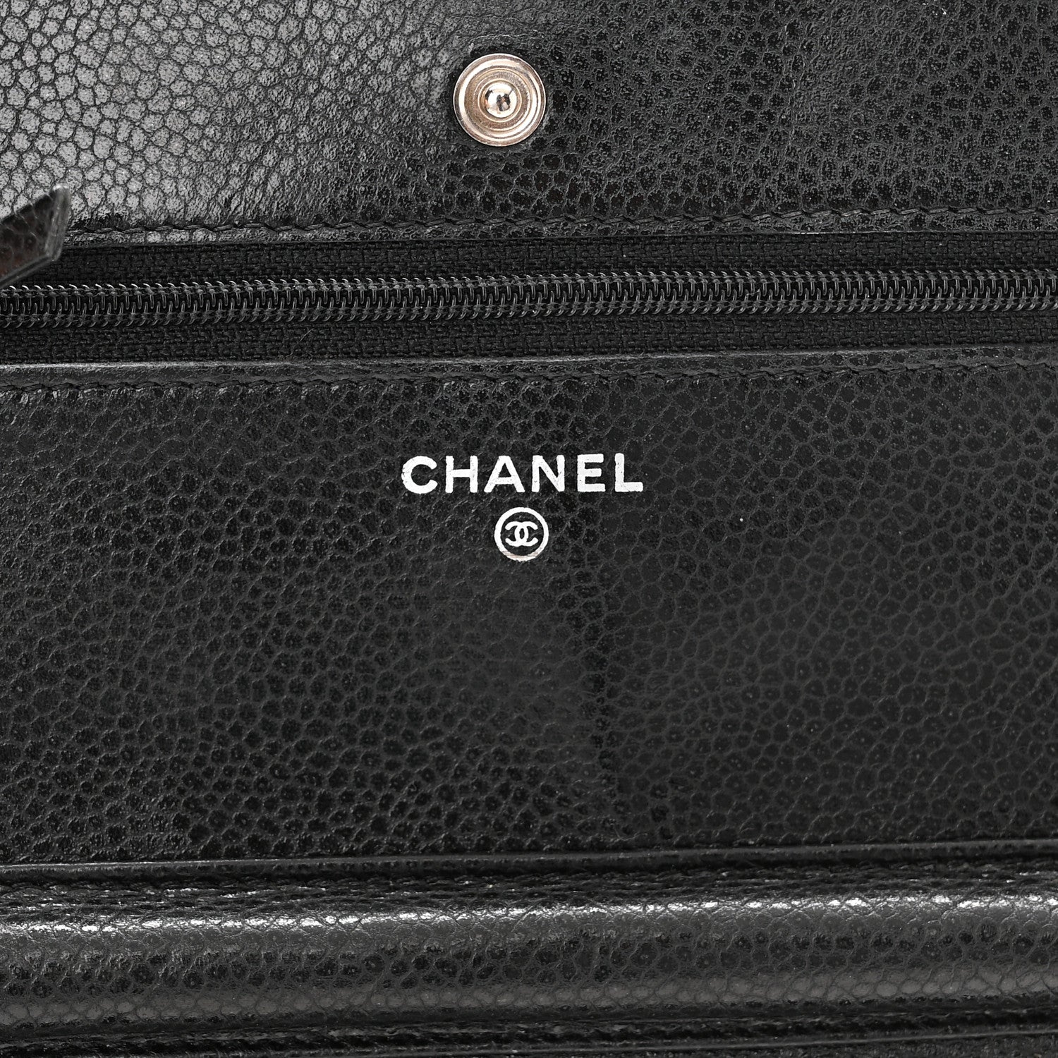Chanel Caviar Quilted Wallet On Chain WOC Black 6 of 12